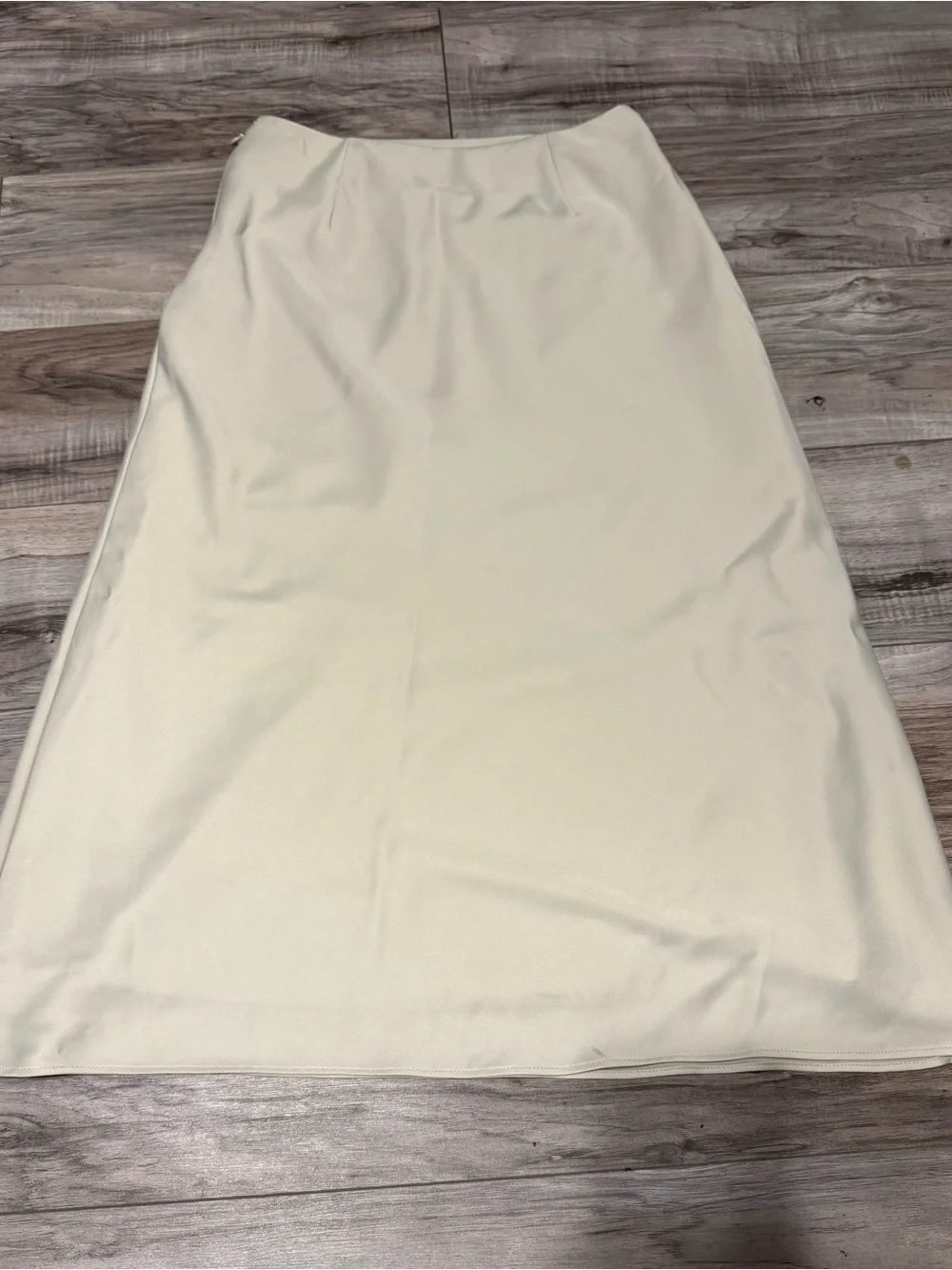 Uniqlo Cream A-Line Midi Skirt